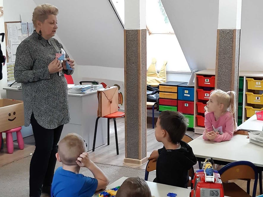 Spotkanie Puchatków z Paniami z Biblioteki Gminnej 20.10.2021r