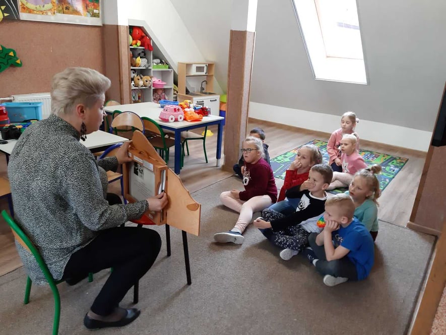 Spotkanie Puchatków z Paniami z Biblioteki Gminnej 20.10.2021r
